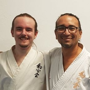 Sensei Geovanny Sanchez Salazar y Sensei Elliot Morton